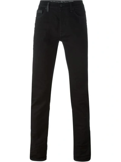 Marcelo Burlon County Of Milan Black Slim Stone Jeans