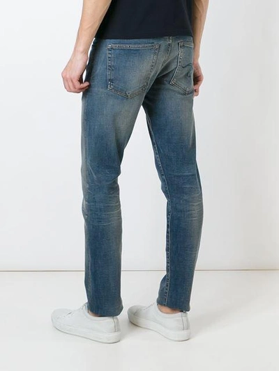 Shop R13 Faded Straight Leg Jeans - Blue