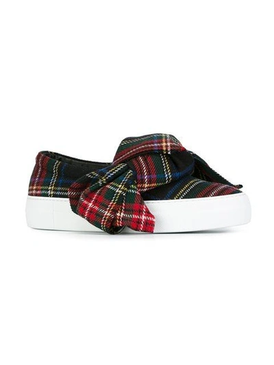 Shop Joshua Sanders Bow Detail Sneakers In Multicolour