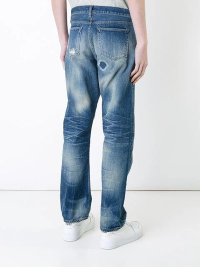 Shop Simon Miller Patched Straight-leg Jeans In Blue