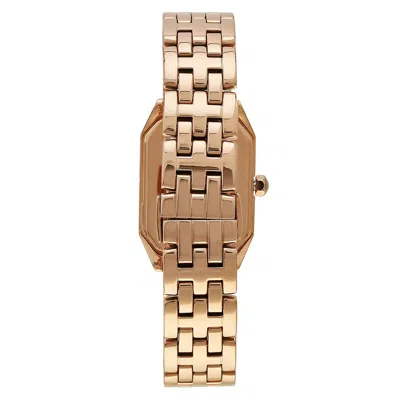 Armani Collezioni Rose Gold Steel Watch In Rose Gold