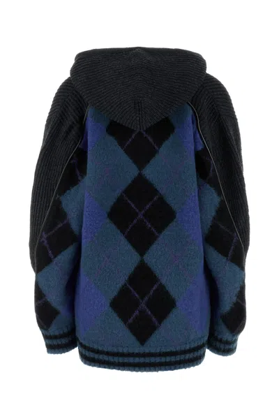 Y/project Y Project Women Embroidered Stretch Cotton Blend Oversize Sweater