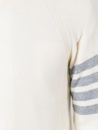 stripe sleeve detail jumper