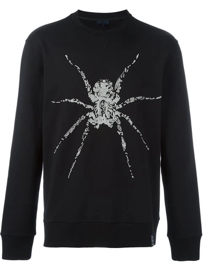 Lanvin Sequinned Spider Sweatshirt In Black