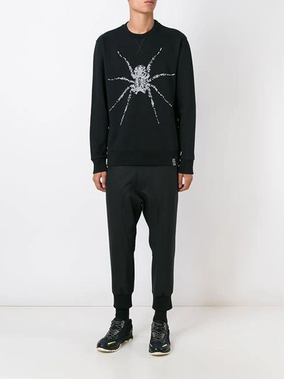 Shop Lanvin Sequinned Spider Sweatshirt