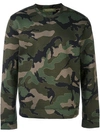 VALENTINO 'Rockstud' camouflage sweatshirt,DRYCLEANONLY