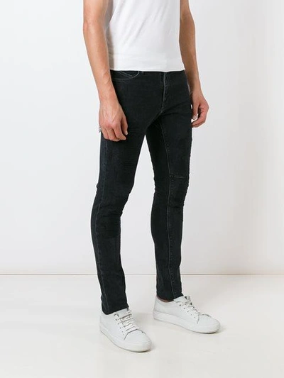 Shop Rta Distressed Skinny Jeans In Black