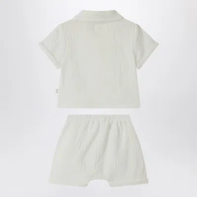 Teddy & Minou Two-piece Set In Milky White In White
