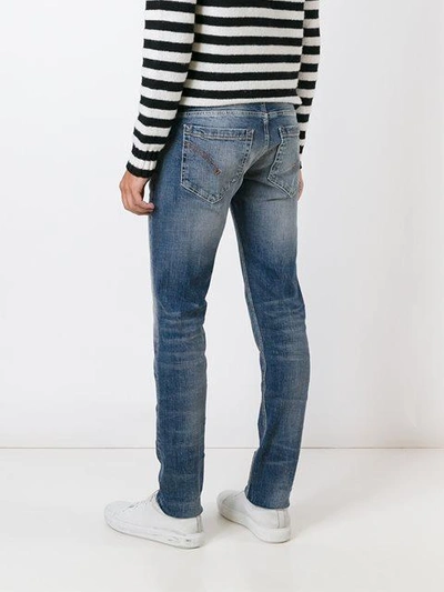 Shop Dondup 'george' Skinny Fit In Blue