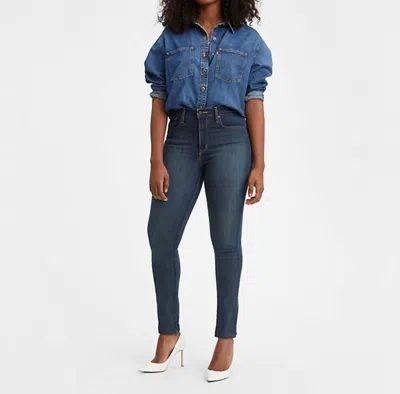Levi's 721 High Rise Skinny Jean In Blue Story In Multi