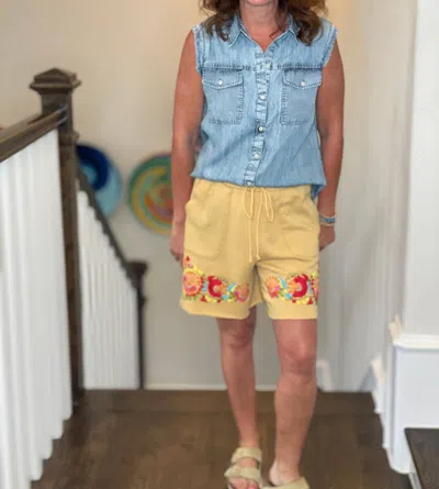 Sister Mary Pablo Shorts In Yellow In Yellow