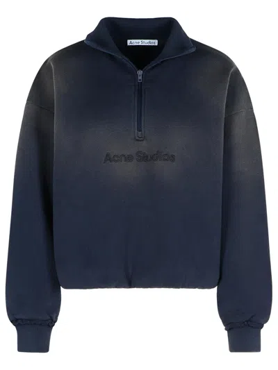ACNE STUDIOS ACNE STUDIOS NAVY COTTON SWEATSHIRT WOMEN 