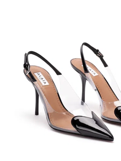 Alaïa Alaia Slingbacks In Patent Calfskin In Black
