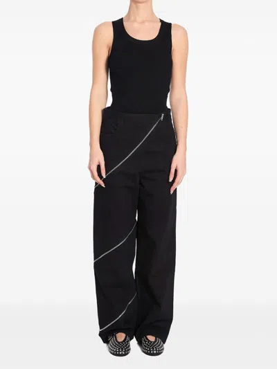 Alaïa Alaia Sleeveless Bodysuit In Ribbed Viscose In Black