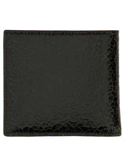 Alexander Mcqueen Leather Bifold Wallet With In Black
