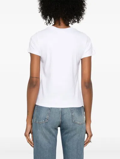 Alexander Mcqueen Monogram Crewneck T-shirt In White