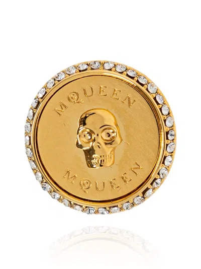 Alexander Mcqueen Women's Sovereign Skull Earrings In Silver