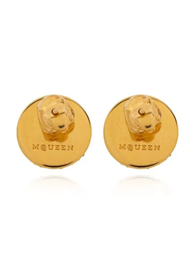 Alexander Mcqueen Women's Sovereign Skull Earrings In Silver