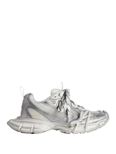 Balenciaga Worn-out Effect 3xl Mesh Sneakers Shoes In Gray