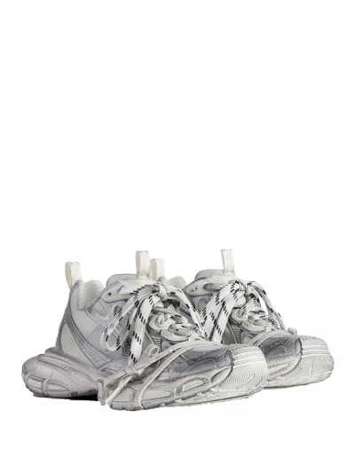 Balenciaga Worn-out Effect 3xl Mesh Sneakers Shoes In Gray