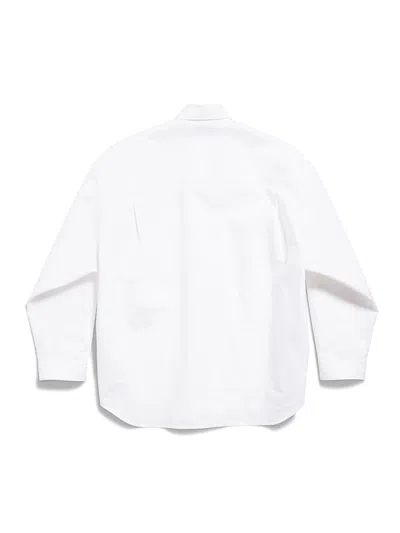 Balenciaga Semi Fitted Button-down Shirt In White