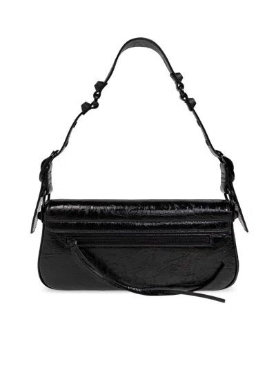 Balenciaga Black Calfskin Le Cagole Sling S Shoulder Bag In Black