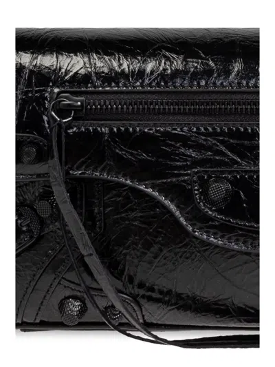 Balenciaga Black Calfskin Le Cagole Sling S Shoulder Bag In Black