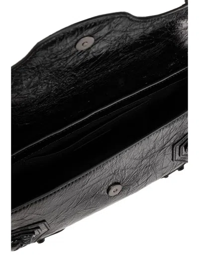 Balenciaga Black Calfskin Le Cagole Sling S Shoulder Bag In Black