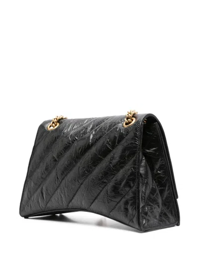 Balenciaga Women Medium Crush Chain Bag In Black