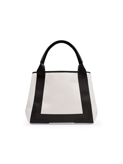 Balenciaga Women Navy Small Cabas In Multicolor