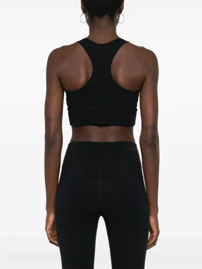 Balenciaga Sporty Reflective Logo Top Tops Black In Black