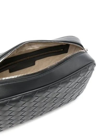 Bottega Veneta Men Camera Bag Intrecciato Piccola In Gray