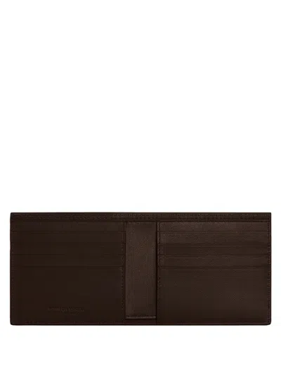 Bottega Veneta Men Intrecciato Bi-fold Wallet In Brown