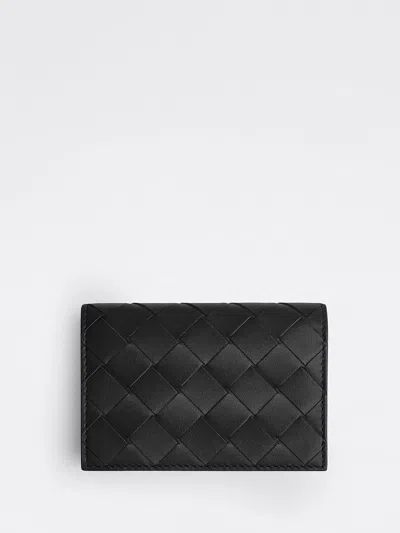 Bottega Veneta Men Portacarte Intrecciato In Black