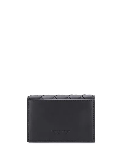 Bottega Veneta Men Portacarte Intrecciato In Black