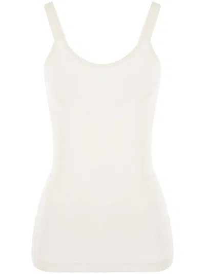 Bottega Veneta Slim Fit Light Cotton Tank Top In Multicolor