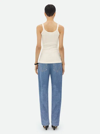 Bottega Veneta Slim Fit Light Cotton Tank Top In Multicolor