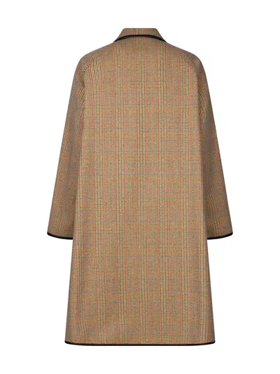 Bottega Veneta Distorted Prince Of Wales Coat In Multicolor