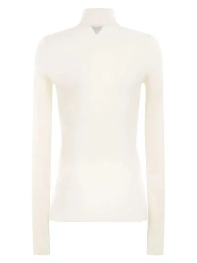 Bottega Veneta Rib-knit Turtleneck Sweater In Multicolor