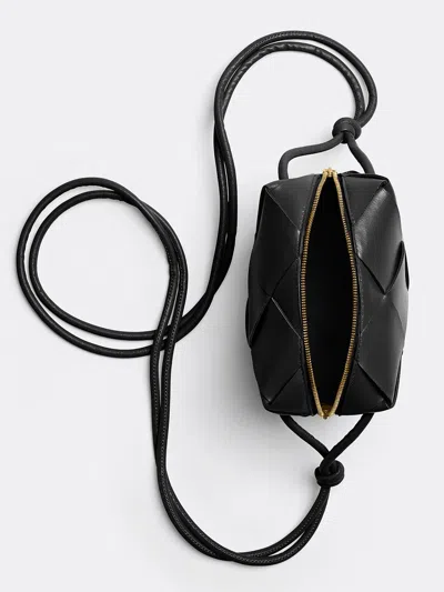 Bottega Veneta Women Mini Cassette Camera Bag In Black