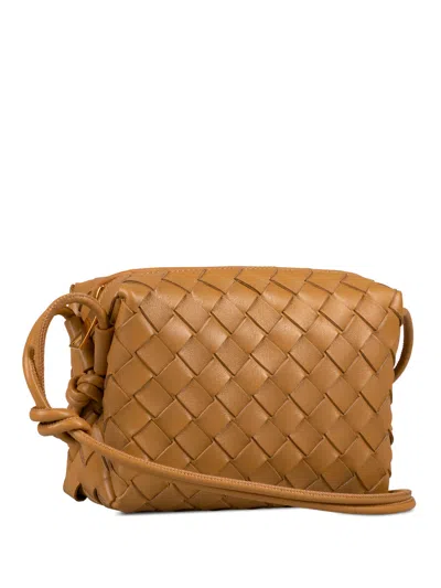 Bottega Veneta Women Mini Loop Camera Bag In Brown