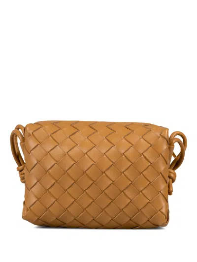 Bottega Veneta Women Mini Loop Camera Bag In Brown