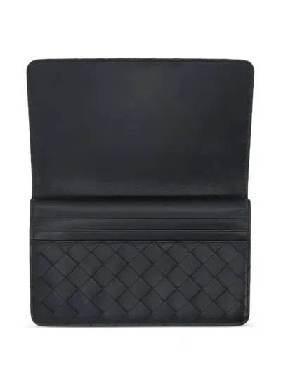 Bottega Veneta Women Pouch Intreccio In Black