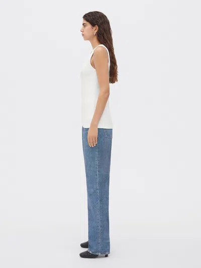 Bottega Veneta Women Cotton Tank Top In White