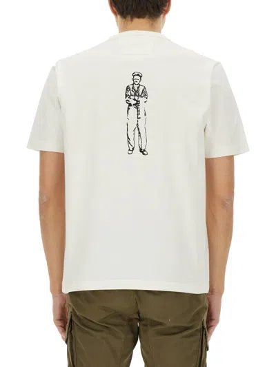C.p. Company C.p.company T-shirt With Logo In White