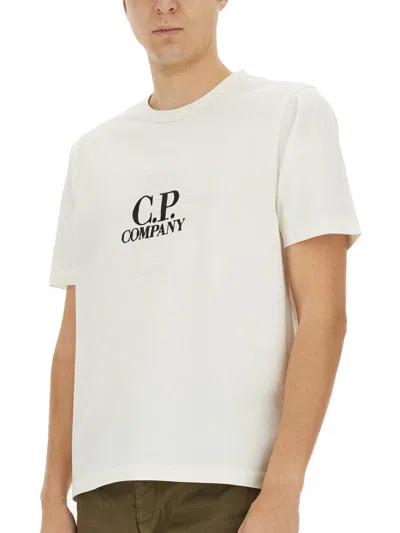 C.p. Company C.p.company T-shirt With Logo In White