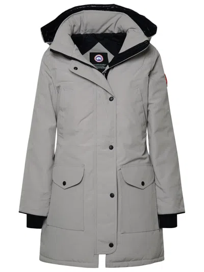 Canada Goose 'trillium' Long Length Hooded Parka With Adjustable Hood In Gray