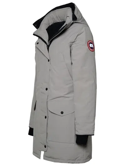 Canada Goose 'trillium' Long Length Hooded Parka With Adjustable Hood In Gray