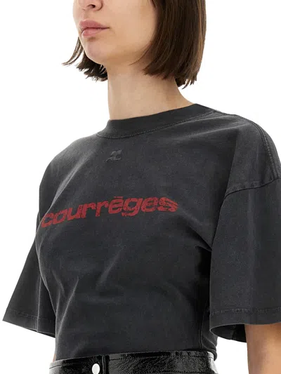 Courrèges Courreges T-shirts And Polos In Gray