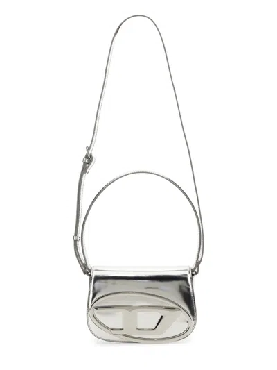 Diesel Women Borsa A Spalla 1dr In Silver